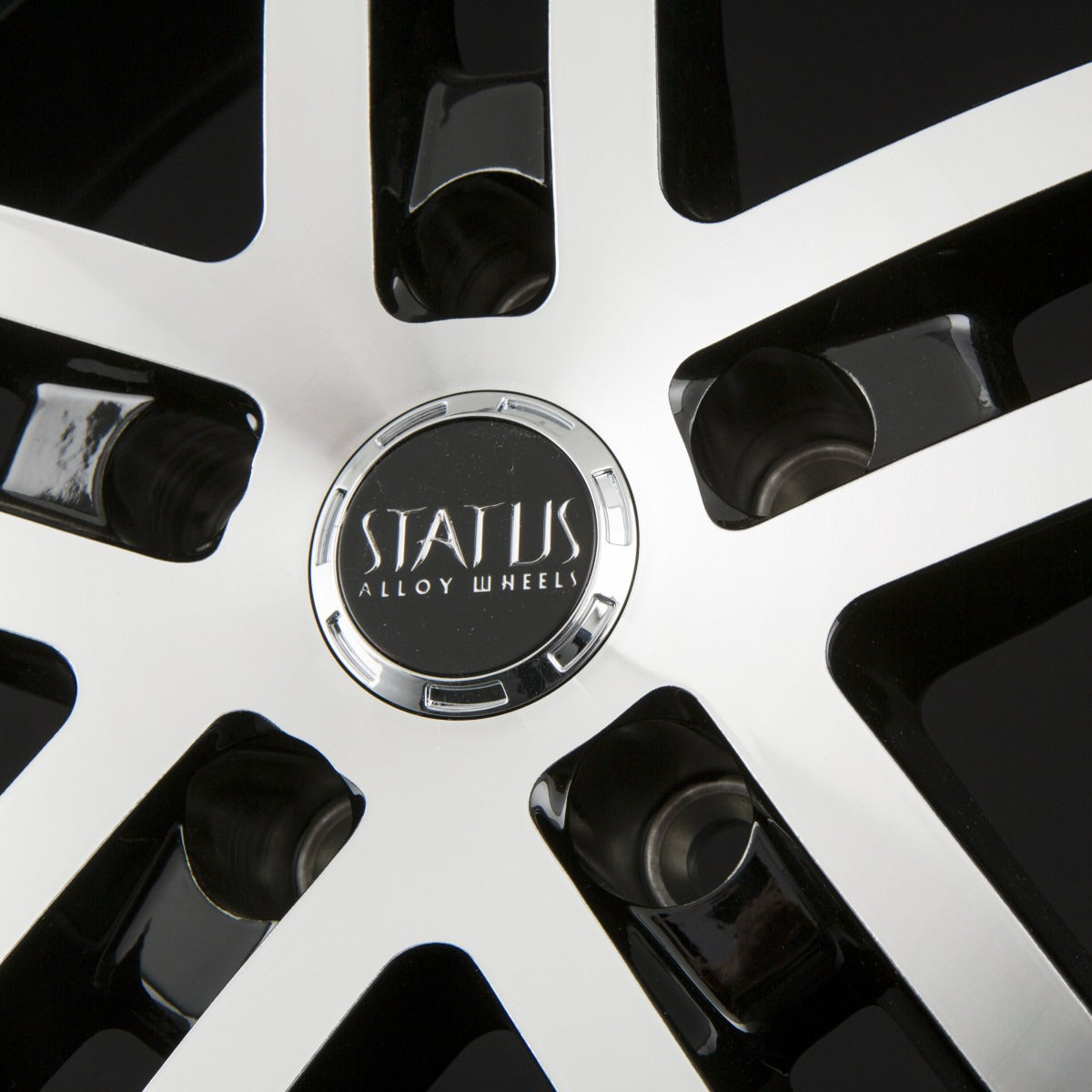 Status Alloy KNIGHT-5 Black Machined Alufelge 8.5x20 Zoll ET38 LK 5x114.3 ML73.1 – Bild 4
