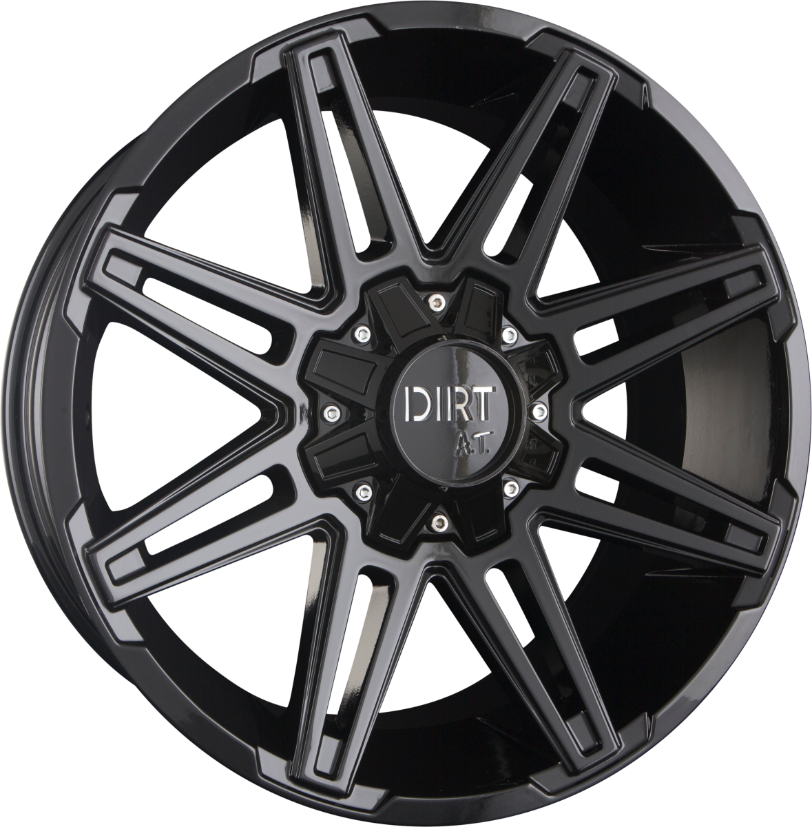 Dirt A.T. D88 Gloss Black Alufelge 10x22 Zoll ET-20 LK 6x135 ML106.1 – Bild 2