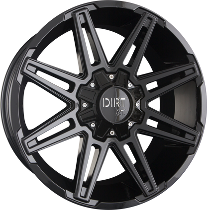 Dirt A.T. D88 Gloss Black Alufelge 10x22 Zoll ET-20 LK 6x135 ML106.1 – Bild 2