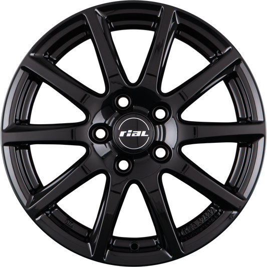Rial Milano Diamant-Schwarz Alufelge 7x17 Zoll ET50 LK 5x114.3 ML64.1