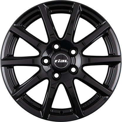 Rial Milano Diamant-Schwarz Alufelge 7x17 Zoll ET50 LK 5x114.3 ML64.1