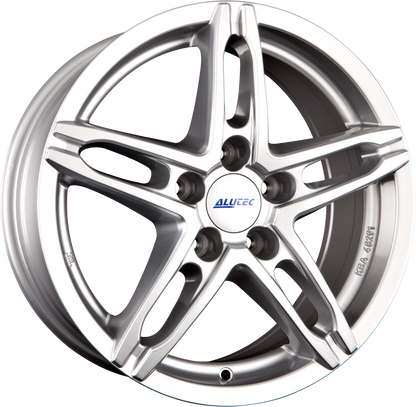 Alutec Poison Polar-Silber Alufelge 6x16 Zoll ET44 LK 4x100 ML56.1 – Bild 2