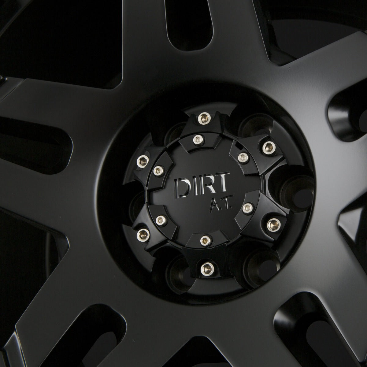 Dirt A.T. D66 Matte Black Alufelge 9x17 Zoll ET25 LK 6x114.3 ML66.1 – Bild 4