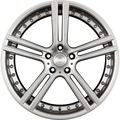 Team Dynamics LE Mans High-Power-Silver Alufelge 9.5x19 Zoll ET45 LK 5x112 ML73.1