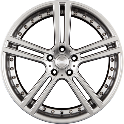 Team Dynamics LE Mans High-Power-Silver Alufelge 9.5x19 Zoll ET45 LK 5x112 ML73.1