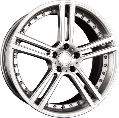 Team Dynamics LE Mans High-Power-Silver Alufelge 9.5x19 Zoll ET45 LK 5x112 ML73.1 – Bild 2
