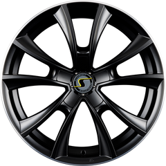 Schmidt REVOLUTION Stormer Satin Black Hornpoliert mit Softhorn Alufelge 8.5x18 Zoll ET43 LK 5x112 ML66.6