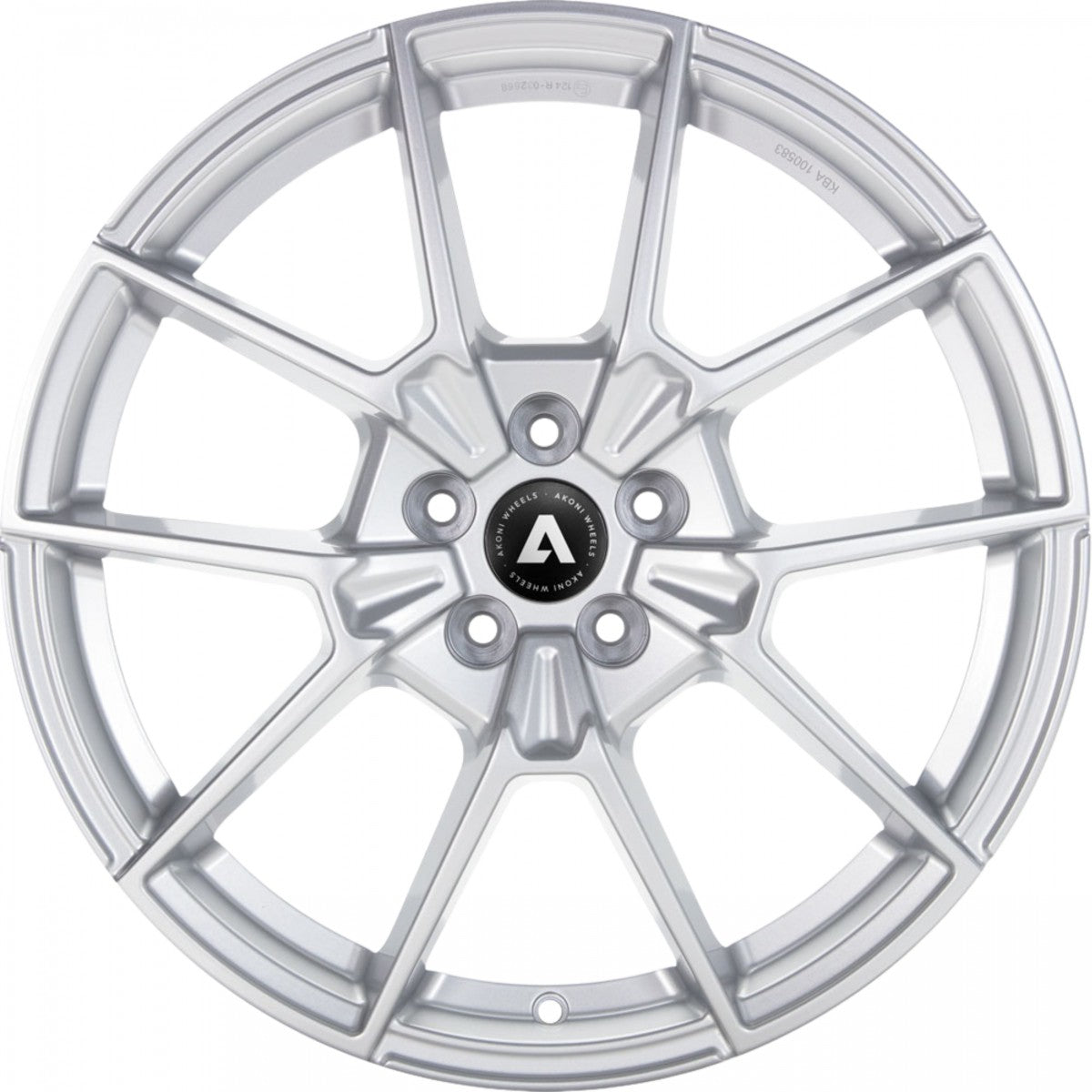 Akoni AK07 silver Alufelge 7.5x18 Zoll ET40 LK 5x114.3 ML73.1 – Bild 2
