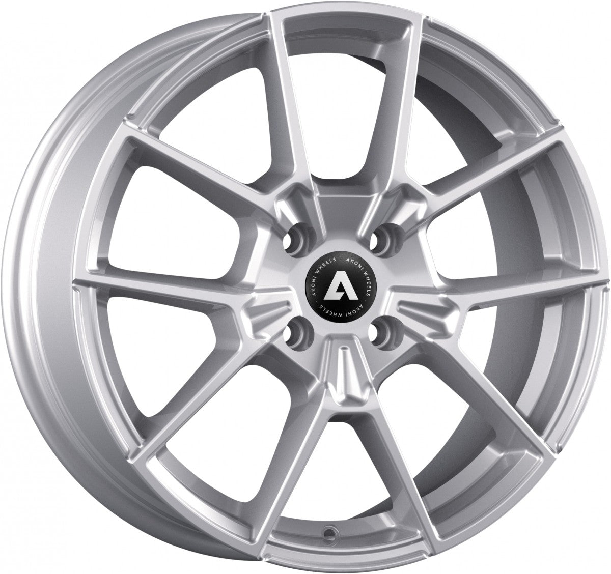 Akoni AK07 silver Alufelge 7.5x18 Zoll ET40 LK 5x114.3 ML73.1 – Bild 3
