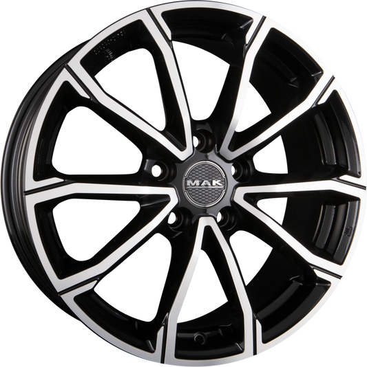 Mak Davinci Black Mirror Face Alufelge 5x17 Zoll ET40 LK 4x100 ML54.1 – Bild 2