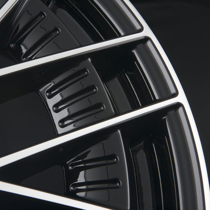 Fondmetal Kari Glossy Black Machined Alufelge 8.5x20 Zoll ET35 LK 5x114.3 ML64.1 – Bild 4