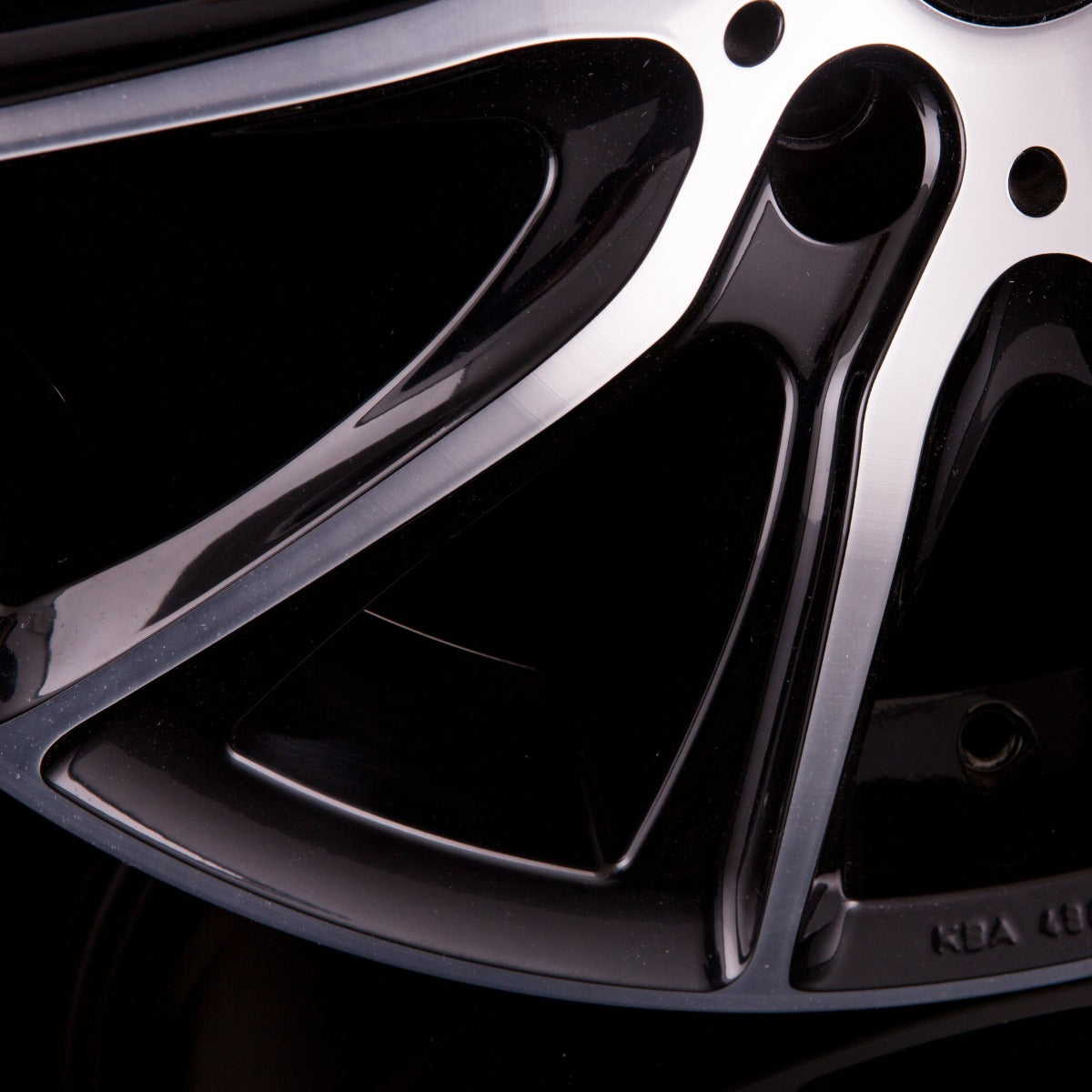 R Style SR13 Black Front Polished Alufelge 6.5x16 Zoll ET48 LK 5x114.3 ML70.4 – Bild 3