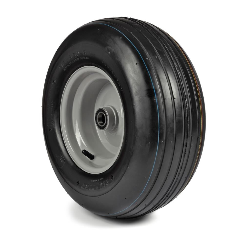 Deli Tyre Komplettrad 16x6.50-8, 10PR S-317 - Rille auf Stahlfelge 5.50Ax8 Ø:25 mm NL: 90 Kugellager Silber