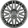 Z Design Z001 Grey Lip Polished Alufelge 8x18 Zoll ET45 LK 5x112 ML66.6