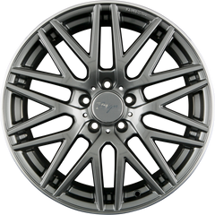 Z Design Z001 Grey Lip Polished Alufelge 8x18 Zoll ET45 LK 5x112 ML66.6