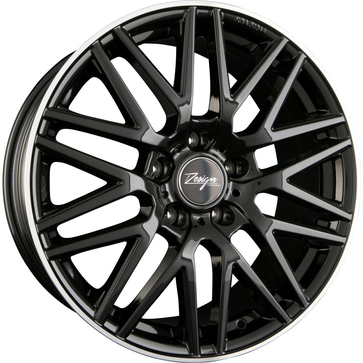 Z Design Z001 Black Lip Polished Alufelge 8x18 Zoll ET35 LK 5x120 ML72.6 – Bild 2