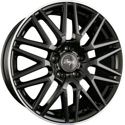 Z Design Z001 Black Lip Polished Alufelge 8x18 Zoll ET35 LK 5x120 ML72.6 – Bild 2