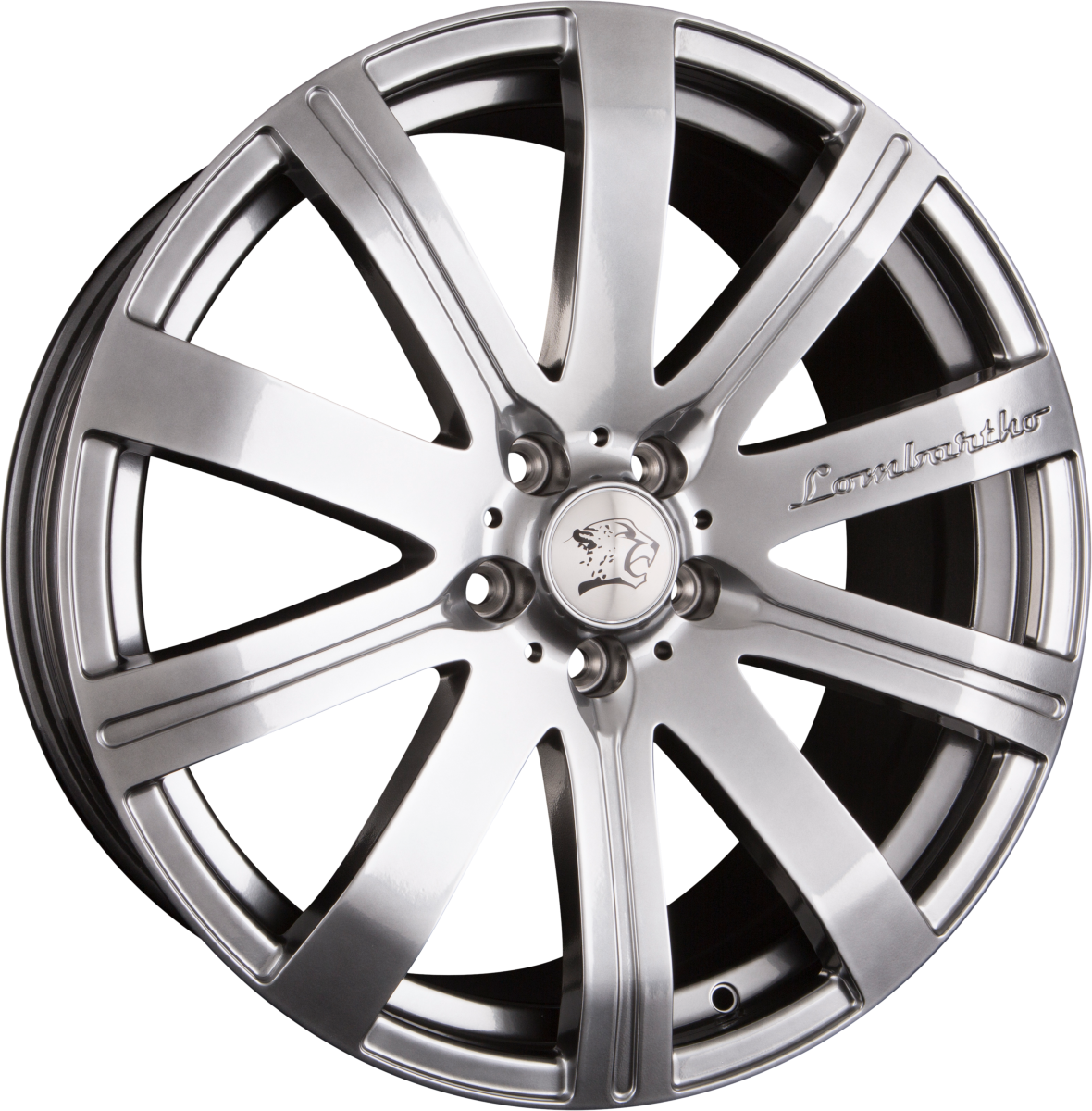 Cheetah Wheels Lombartho LX Hyper Black Alufelge 10x22 Zoll ET45 LK 5x120 ML72.6 – Bild 2