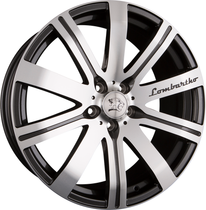 Cheetah Wheels Lombartho LX Gunmetal Front Polished Alufelge 9x21 Zoll ET50 LK 5x130 ML71.6 – Bild 2