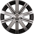 Cheetah Wheels Lombartho LX Gunmetal Front Polished Alufelge 10x22 Zoll ET55 LK 5x112 ML72.6