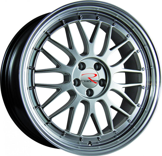R-Style Wheels RS03 silver horn polished Alufelge 8.5x18 Zoll ET30 LK 5x112 ML66.5