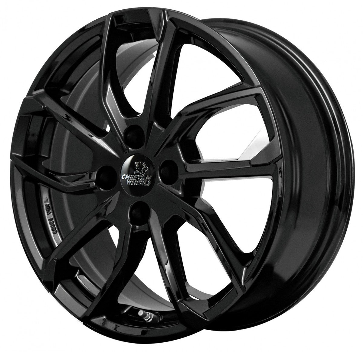 Cheetah Wheels CV.05 black shiny 8x18 ET34 - LK5/112 ML57.1
