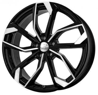 Cheetah Wheels CV.05 black polished 8x18 ET42 - LK5/108 ML63.4