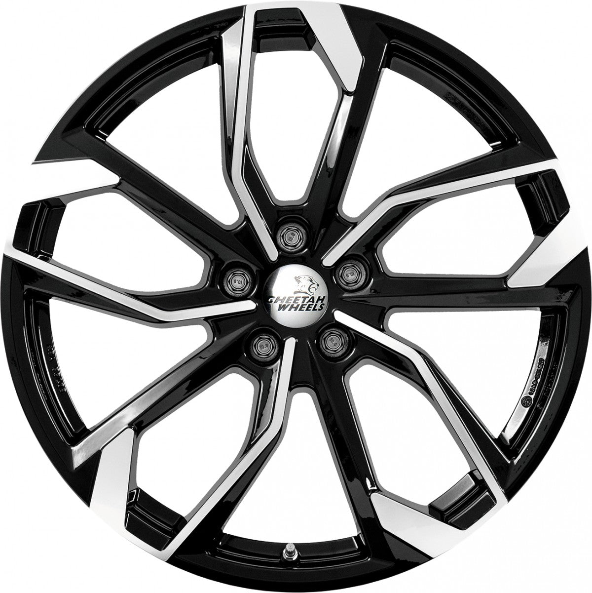 Cheetah Wheels CV.05 black polished 8x18 ET40 - LK5/112 ML66.6