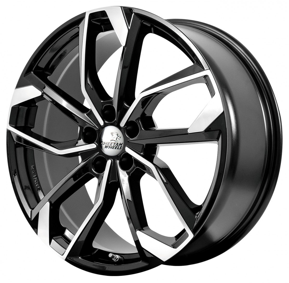 Cheetah Wheels CV.05 black polished 8x18 ET40 - LK5/112 ML66.6