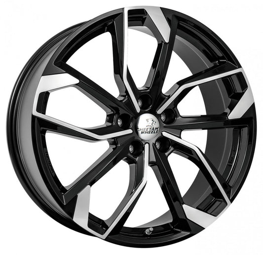 Cheetah Wheels CV.05 black polished 8x18 ET40 - LK5/112 ML57.1