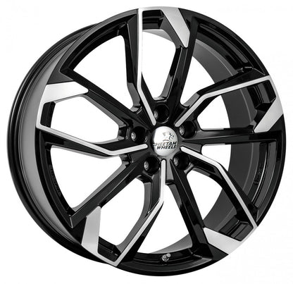 Cheetah Wheels CV.05 black polished 8x18 ET43 - LK5/112 ML66.6