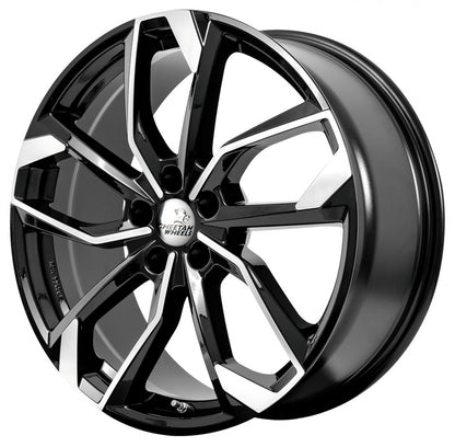 Cheetah Wheels CV.05 black polished 8x18 ET43 - LK5/112 ML66.6