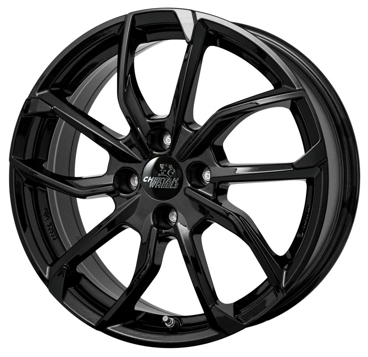 Cheetah Wheels CV.05 black shiny 8.5x20 ET45 - LK5/108 ML63.4