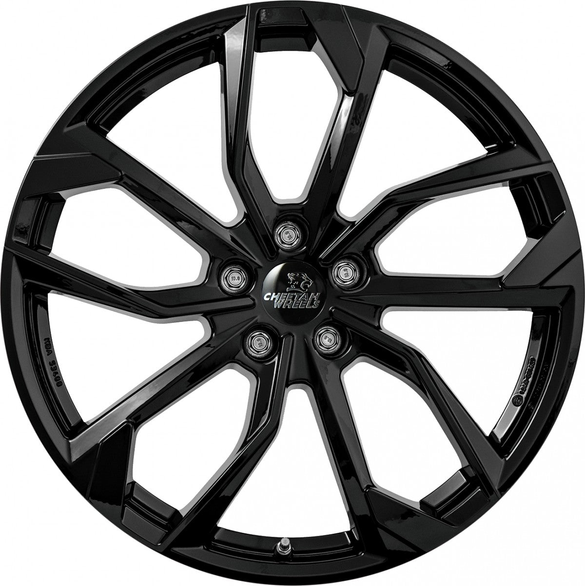 Cheetah Wheels CV.05 black shiny 8.5x20 ET38 - LK5/112 ML57.1