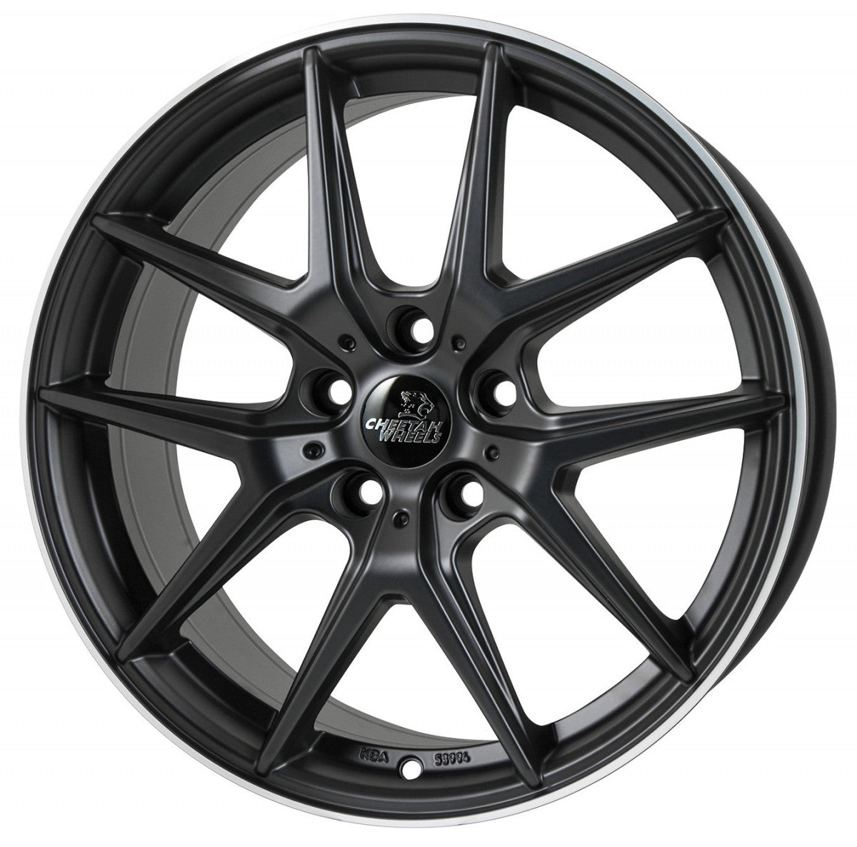 Cheetah Wheels CV.06 black matt polished 8x18 ET40 - LK5/112 ML70.4