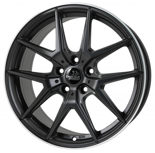 Cheetah Wheels CV.06 black matt polished 8.5x19 ET44 - LK5/114.3 ML70.4
