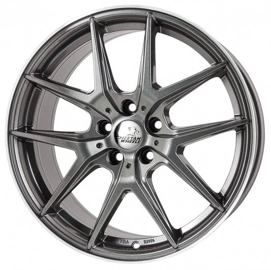 Cheetah Wheels CV.06 shiny grey polished Alufelge 8.5x19 Zoll ET45 LK 5x112 ML70.4