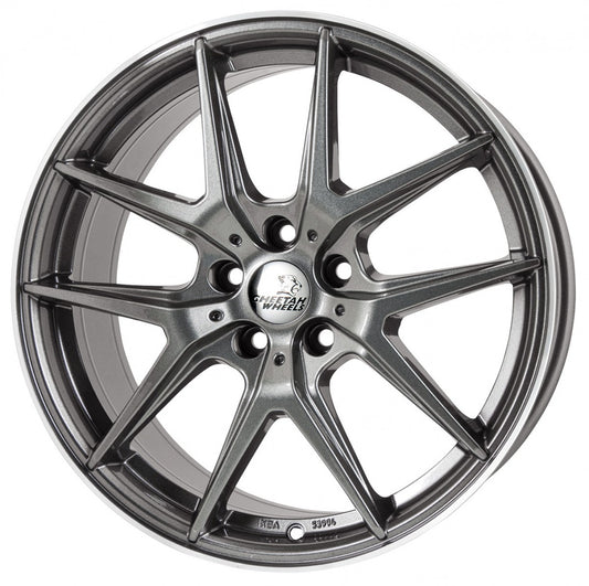 Cheetah Wheels CV.06 shiny grey polished 8.5x19 ET44 - LK5/114.3 ML70.4