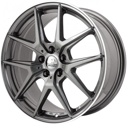 Cheetah Wheels CV.06 shiny grey polished 8.5x20 ET40 - LK5/112 ML70.4