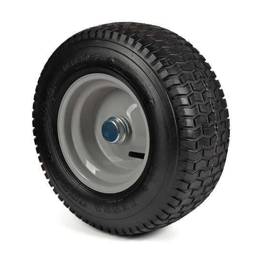 Kenda Komplettrad 16x6.50-8, 4PR K358 auf Stahlfelge 5.50Ax8 Ø:25 mm NL: 64 Kugellager Silber inkl. Staub