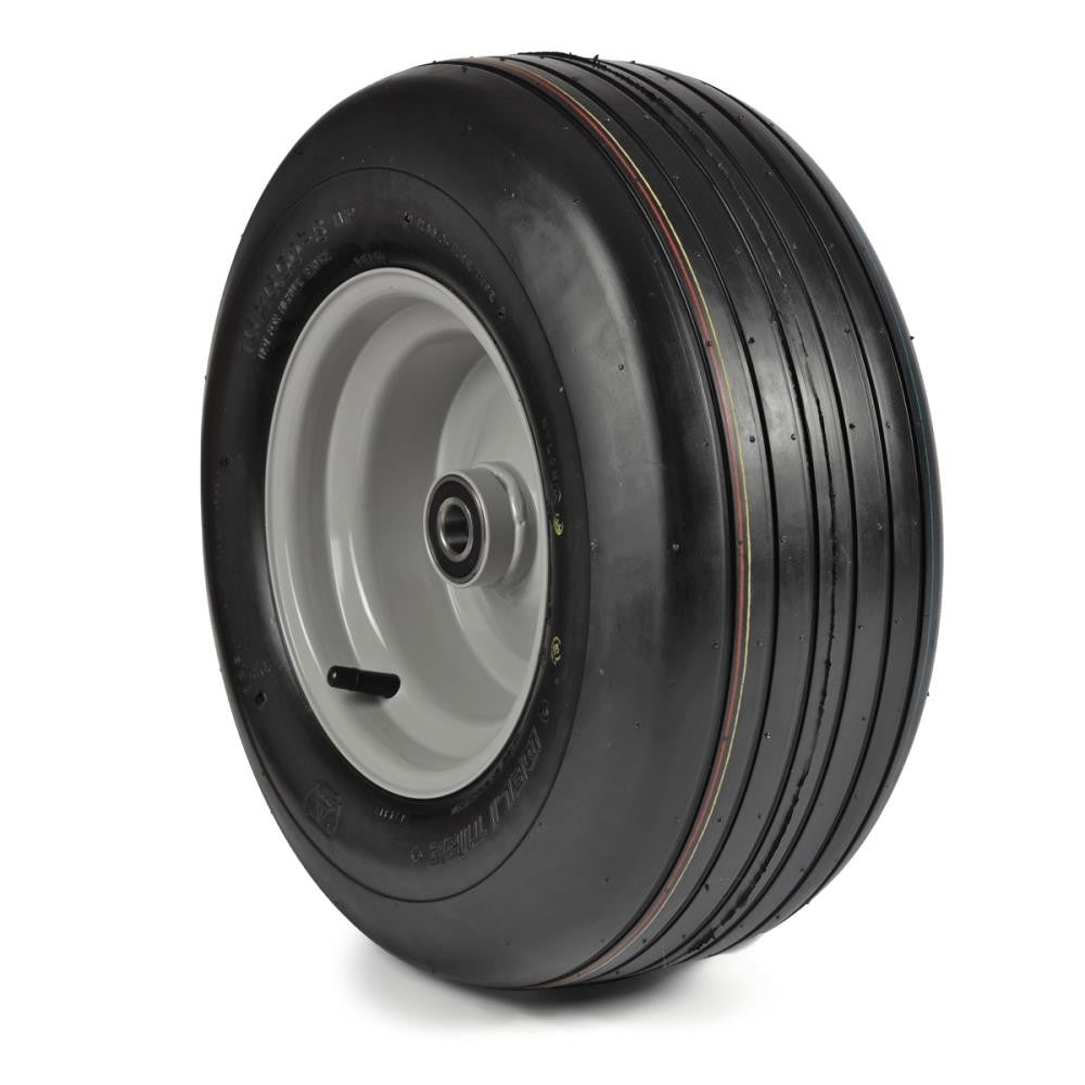 Deli Tyre Komplettrad 16x6.50-8, 10PR S-317 - Rille auf Stahlfelge 5.50Ax8 Ø:20 mm NL: 90 Kugellager Silber