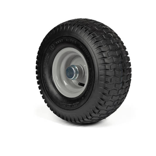 Kenda Komplettrad 15x6.00-6, 4PR K358 auf Stahlfelge 4.50Ax6 Ø:25 mm NL: 74 Kugellager Silber inkl. Staub