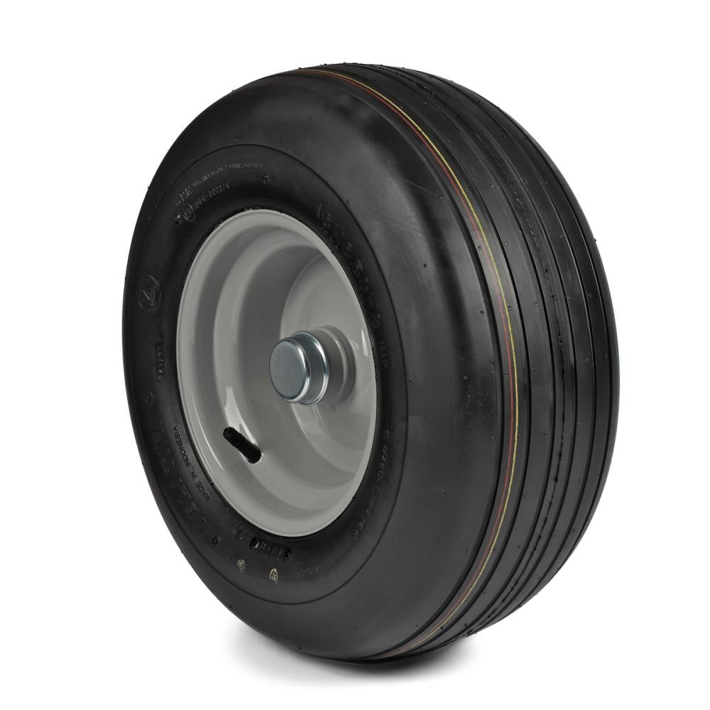Deli Tyre Komplettrad 16x6.50-8, 10PR S-317 - Rille auf Stahlfelge 5.50Ax8 Ø:25 mm NL: 74 Kugellager Silber i