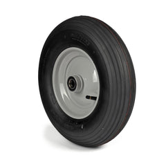 Deli Tyre Komplettrad 4.80/4.00-8, 4PR S-379 auf Stahlfelge 2.50Ax8 Ø:25 mm NL: 90 Kugellager Silber
