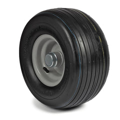 Deli Tyre Komplettrad 13x6.50-6, 4PR S-317 - Rille auf Stahlfelge 4.50Ax6 Ø:25 mm NL: 85 Kugellager Silber in