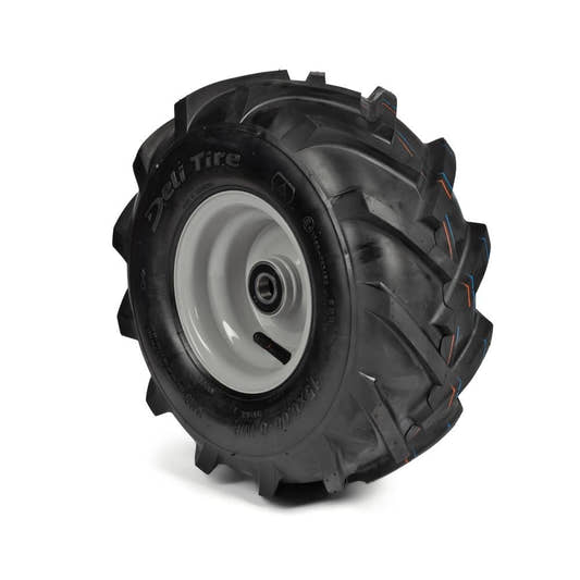 Deli Tyre Komplettrad 15x6.00-6, 6PR S-247 auf Stahlfelge 4.50Ax6 Ø:25 mm NL: 64 Kugellager Silber
