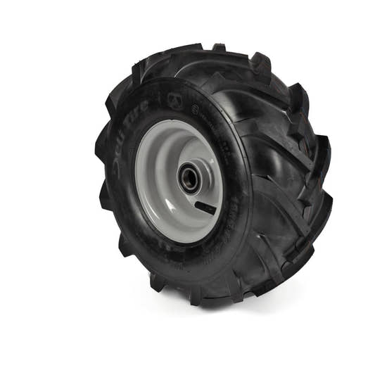 Deli Tyre Komplettrad 15x6.00-6, 6PR S-247 auf Stahlfelge 4.50Ax6 Ø:25 mm NL: 75 Kugellager Silber