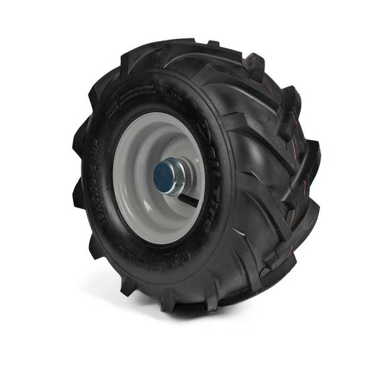 Deli Tyre Komplettrad 15x6.00-6, 6PR S-247 auf Stahlfelge 4.50Ax6 Ø:25 mm NL: 74 Kugellager Silber inkl. Stau