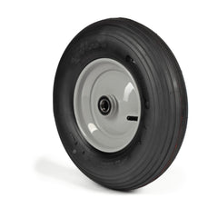Deli Tyre Komplettrad 4.80/4.00-8, 4PR S-379 auf Stahlfelge 2.50Ax8 Ø:25 mm NL: 75 Kugellager Silber