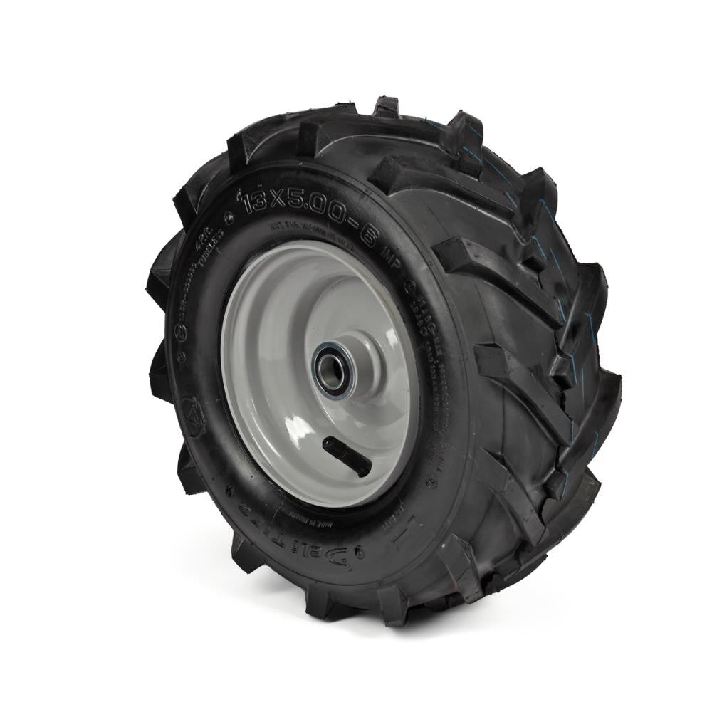 Deli Tyre Komplettrad 13x5.00-6, 4PR S-247 auf Stahlfelge 3.50Ax6 Ø:19 mm NL: 75 Kugellager Silber